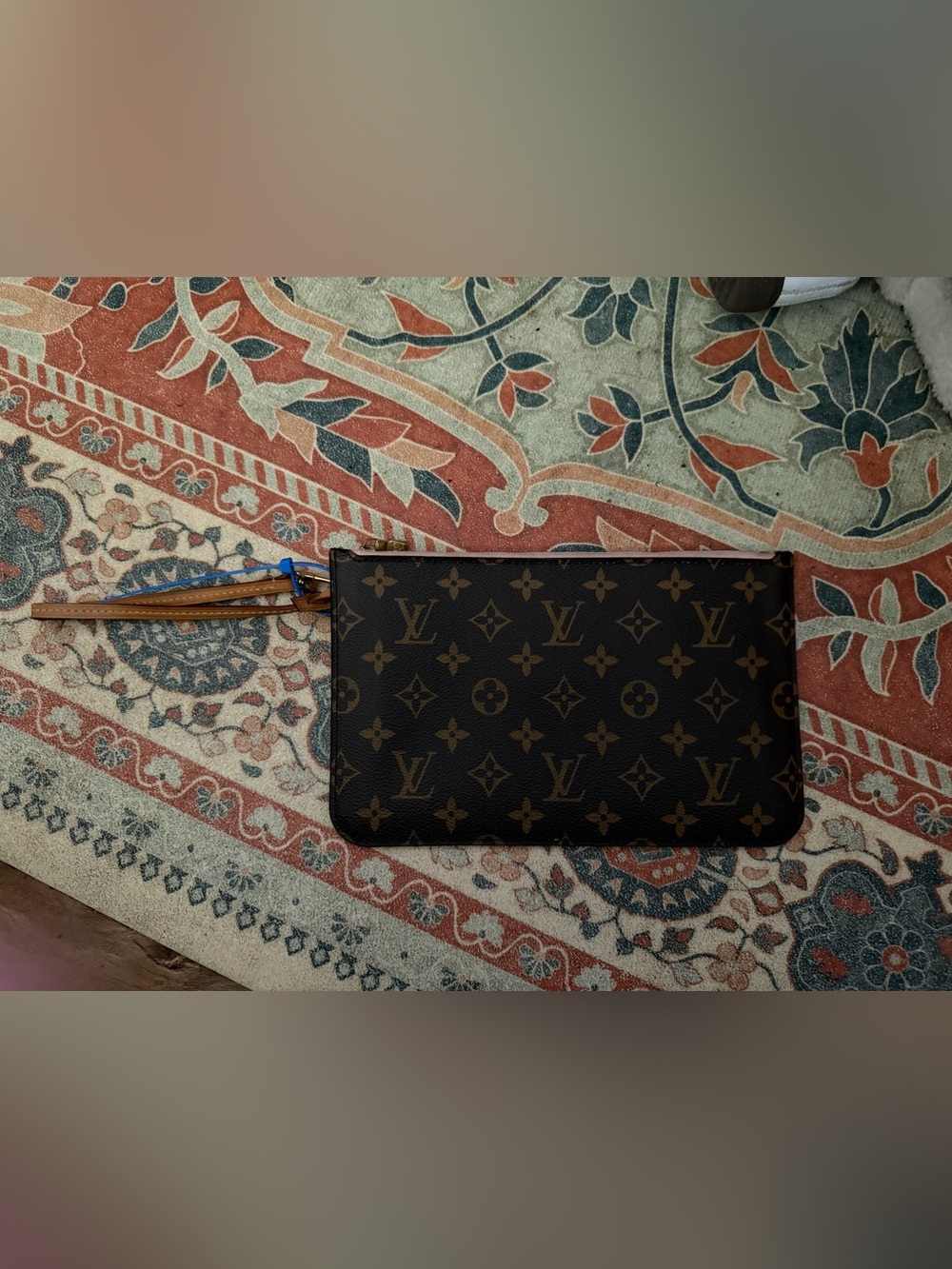 Authentic Louis Vuitton Monogram Canvas Wristlet Pouch